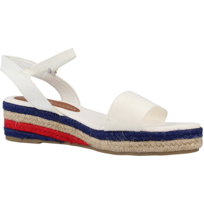 TOMMY HILFIGER ROPE WEDGE SANDAL en color BIANCO  (5)