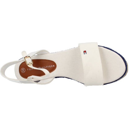 TOMMY HILFIGER ROPE WEDGE SANDAL en color BIANCO  (7)