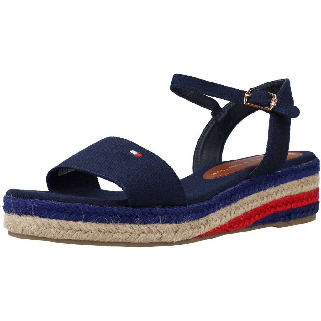 TOMMY HILFIGER ROPE WEDGE SANDAL en color BLUE  (1)