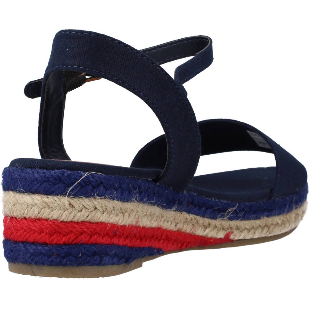 TOMMY HILFIGER ROPE WEDGE SANDAL en color BLUE  (3)