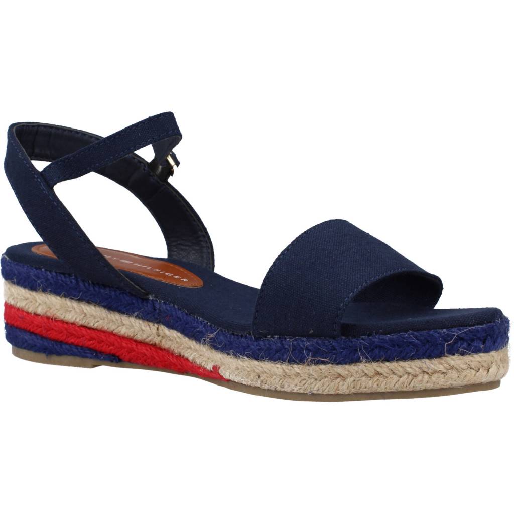 TOMMY HILFIGER ROPE WEDGE SANDAL en color BLUE  (5)