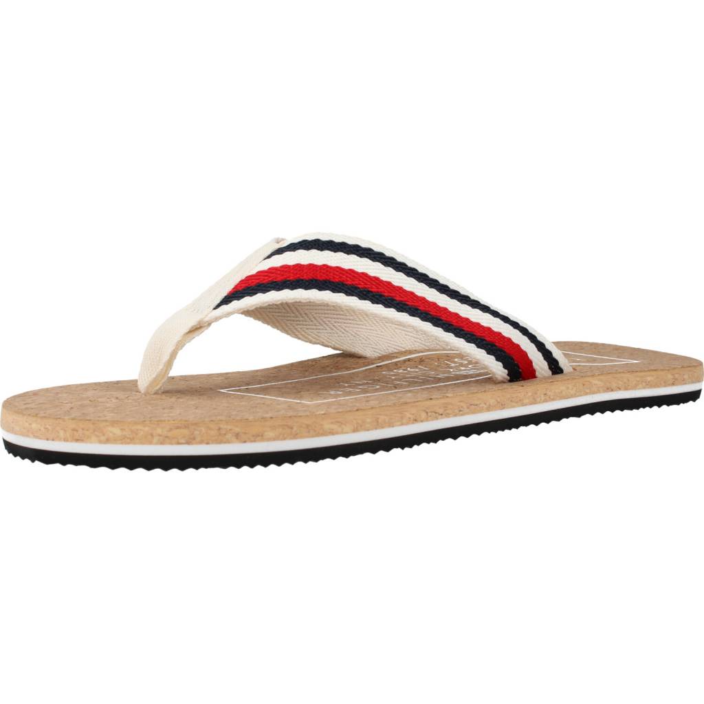 TOMMY HILFIGER CORK BEACH SANDAL en color AC  (1)