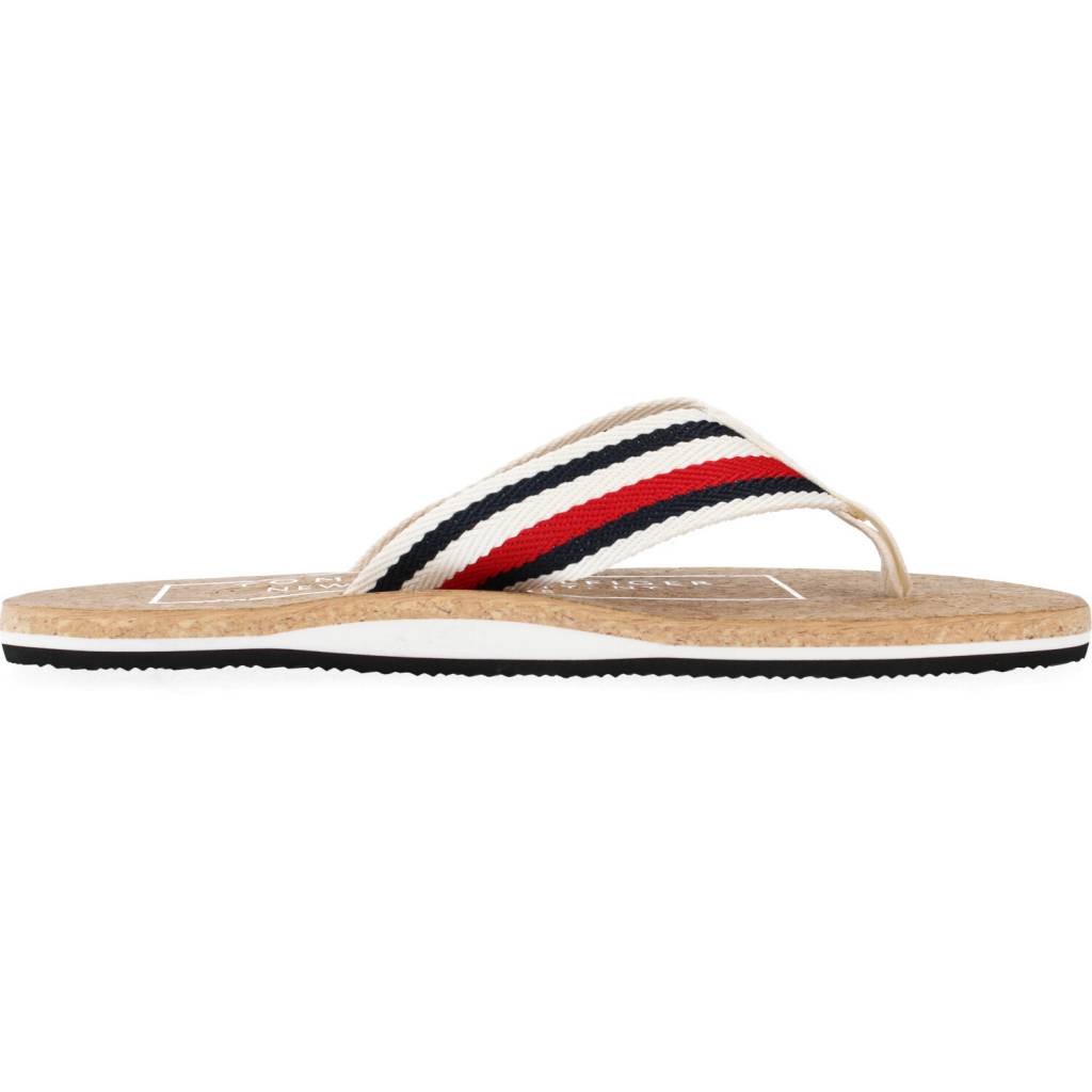 TOMMY HILFIGER CORK BEACH SANDAL en color AC  (4)