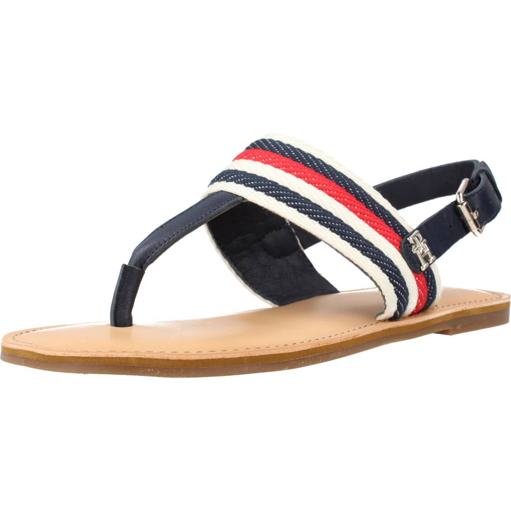 TOMMY HILFIGER FLAT SANDAL CORPORAT en color DW  (1)