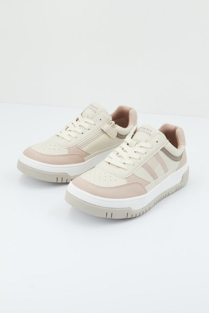 TOMMY HILFIGER LOW CUT LACE-UP SNEA en color PNKBGE  (1)