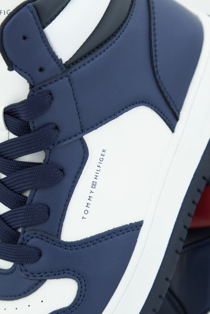 TOMMY HILFIGER PADDED FLAG HIGH TOP en color BLUWHT  (4)