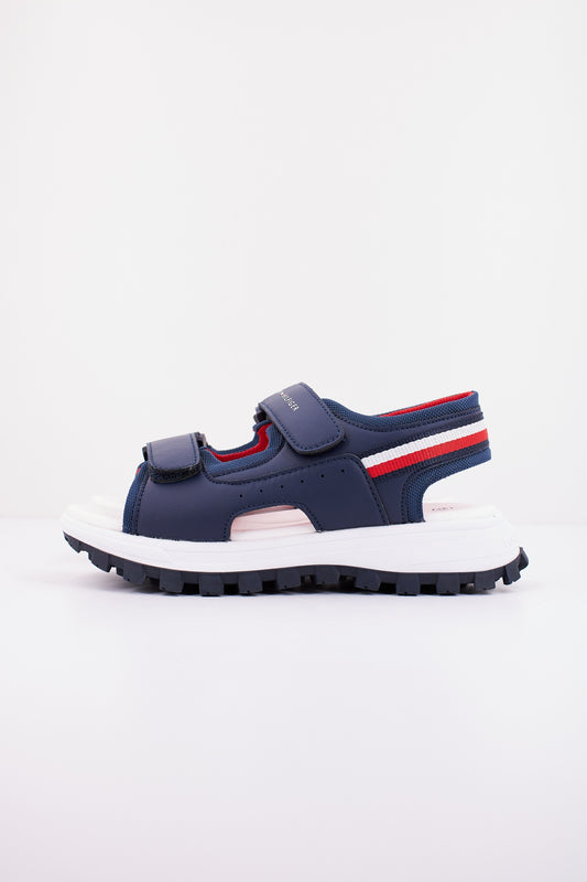 TOMMY HILFIGER SANDALO STRIPES VELC en color BLUE  (1)