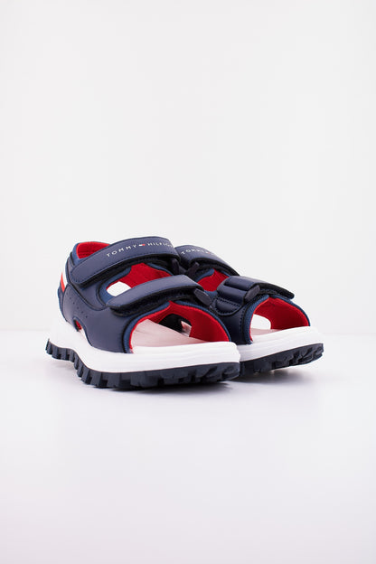 TOMMY HILFIGER SANDALO STRIPES VELC en color BLUE  (2)