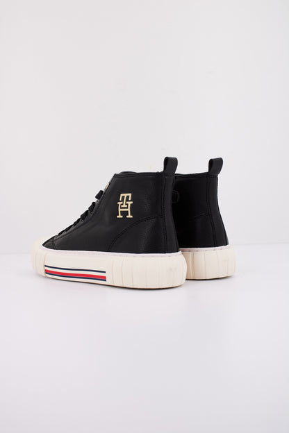 TOMMY HILFIGER HIGH TOP LACE-UP SNE en color BLACK  (4)