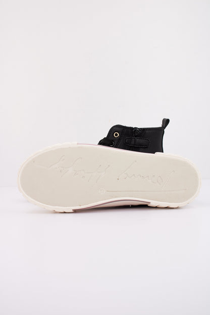 TOMMY HILFIGER HIGH TOP LACE-UP SNE en color BLACK  (5)