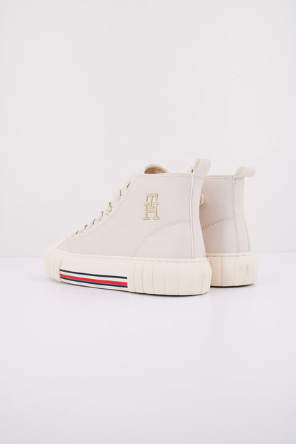 TOMMY HILFIGER HIGH TOP LACE-UP SNE en color IVORY  (4)