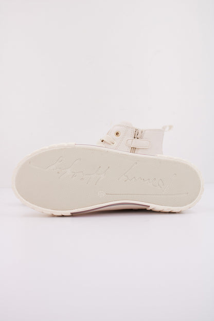 TOMMY HILFIGER HIGH TOP LACE-UP SNE en color IVORY  (5)