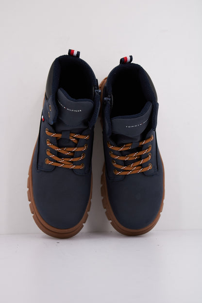 TOMMY HILFIGER  LACE-UP BOOTIE en color BLUE  (3)