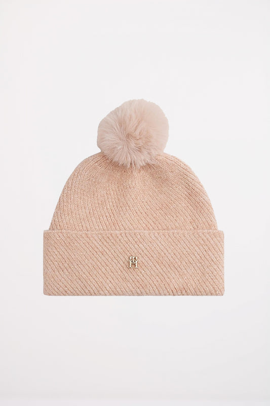 TOMMY HILFIGER POM POM BEANIE en color TQ  (1)