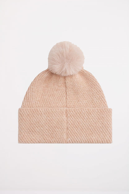 TOMMY HILFIGER POM POM BEANIE en color TQ  (2)