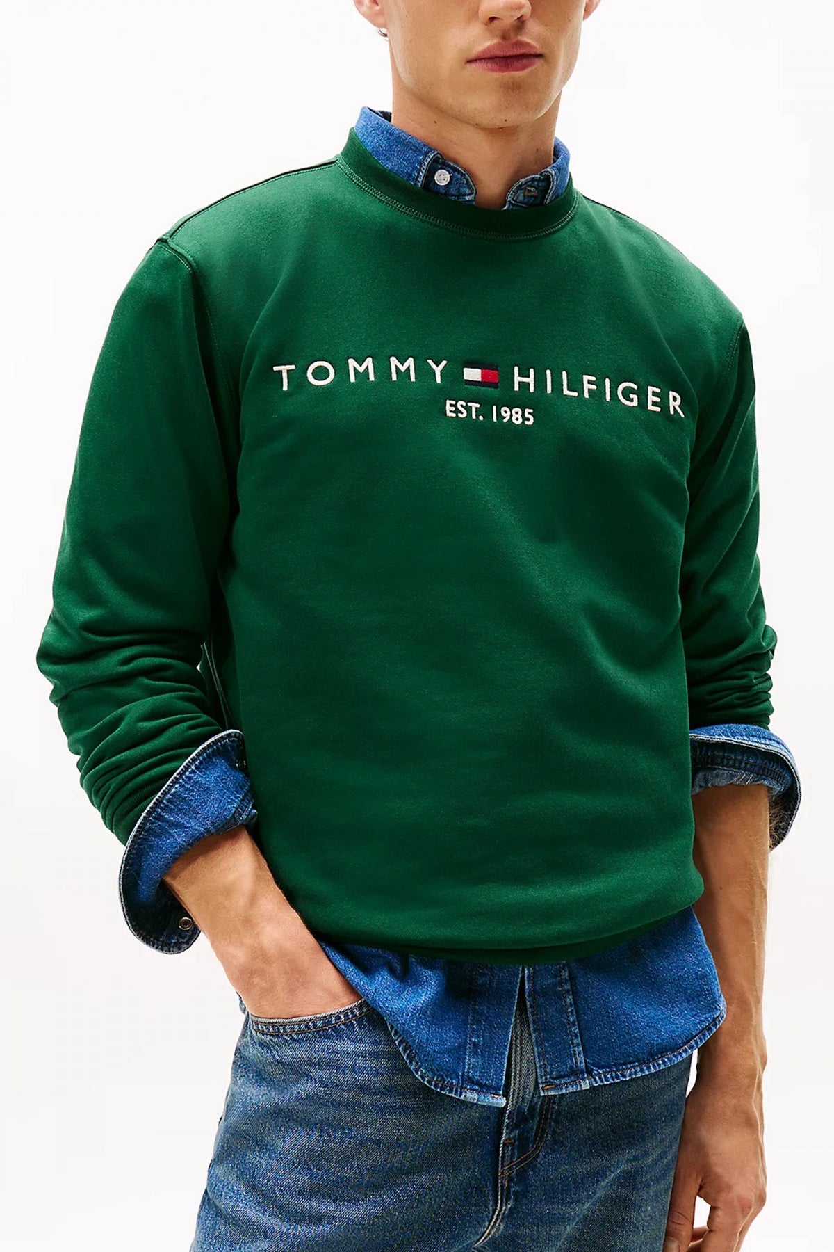 TOMMY HILFIGER TOMMY LOGO SWEATSHIR en color LK  (1)