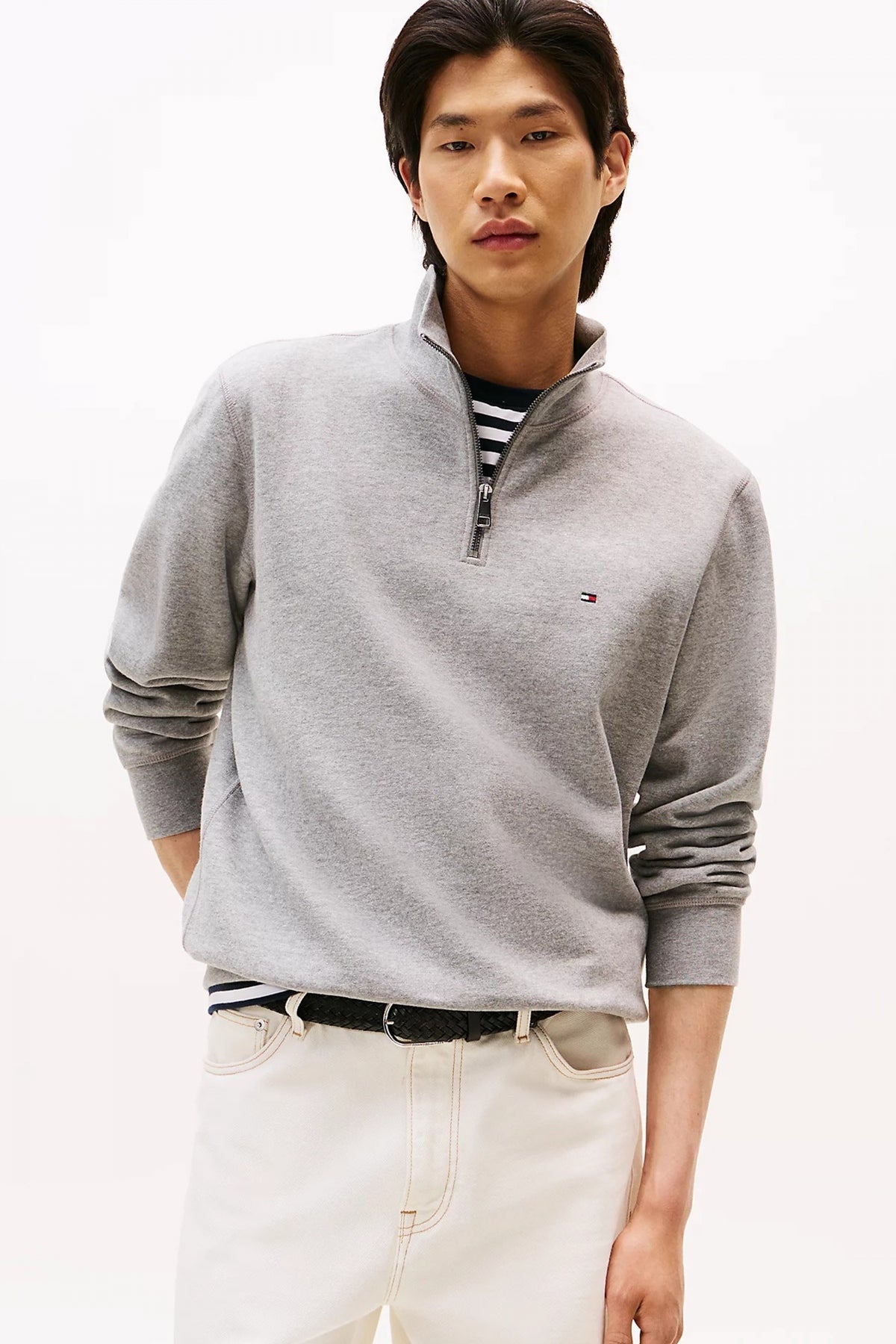 TOMMY HILFIGER ESSENTIAL COTTON ZIP en color P  (1)