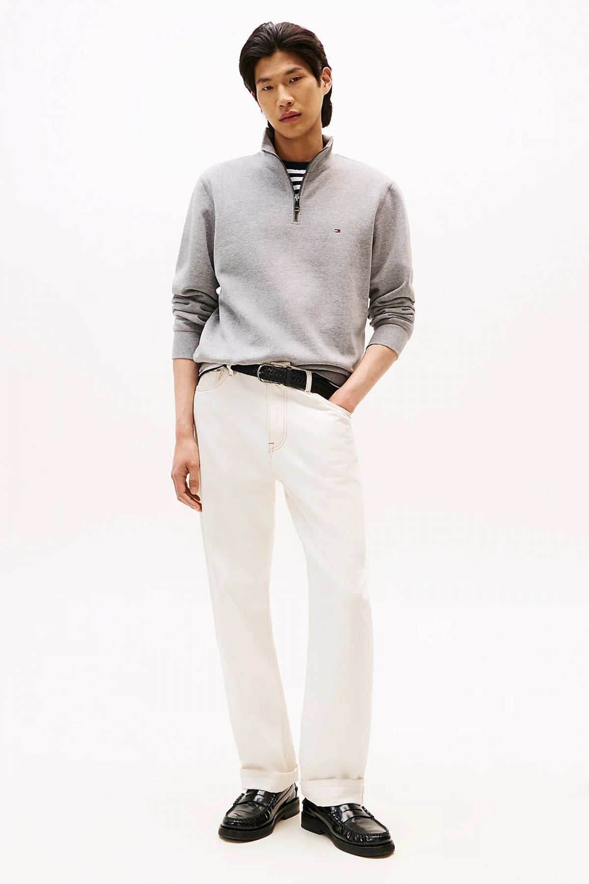 TOMMY HILFIGER ESSENTIAL COTTON ZIP en color P  (4)
