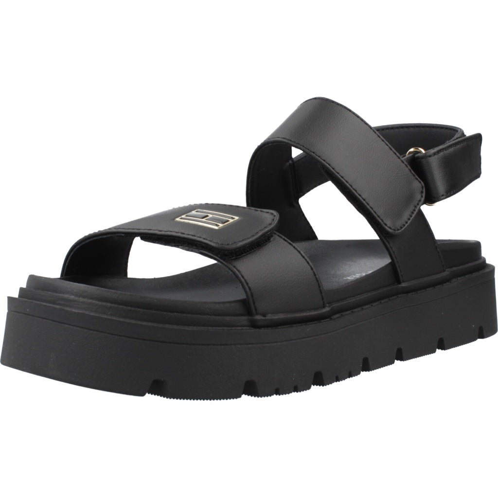 TOMMY HILFIGER SANDALIA TIRA ADHESI en color BLACK  (1)