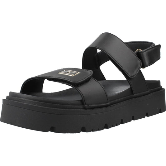 TOMMY HILFIGER SANDALIA TIRA ADHESI en color BLACK  (1)