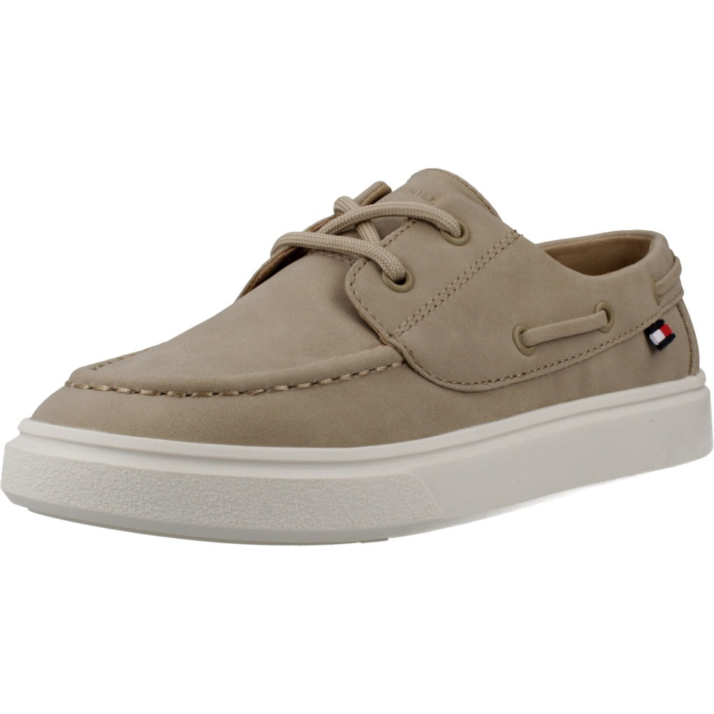 TOMMY HILFIGER LOW CUT LACE UP SHOE en color BEIGE  (1)