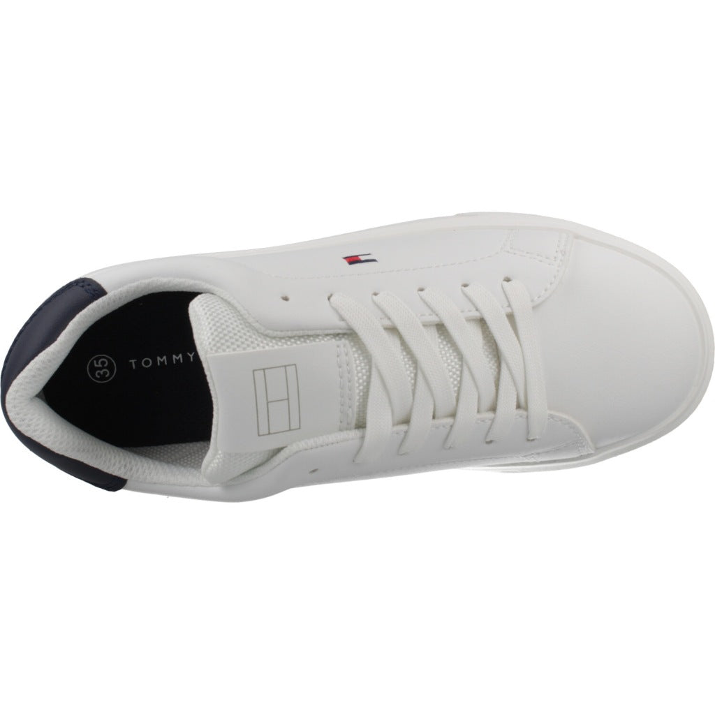 TOMMY HILFIGER LOW CUT LACE UP SNEA en color WHTBLU  (7)