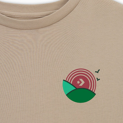 CONVERSE LEAF T-SHIRT en color PAPYRUS  (6)