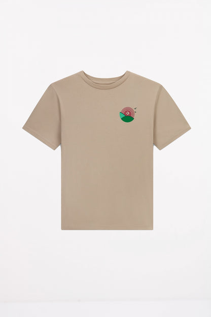 CONVERSE LEAF T-SHIRT en color PAPYRUS  (1)