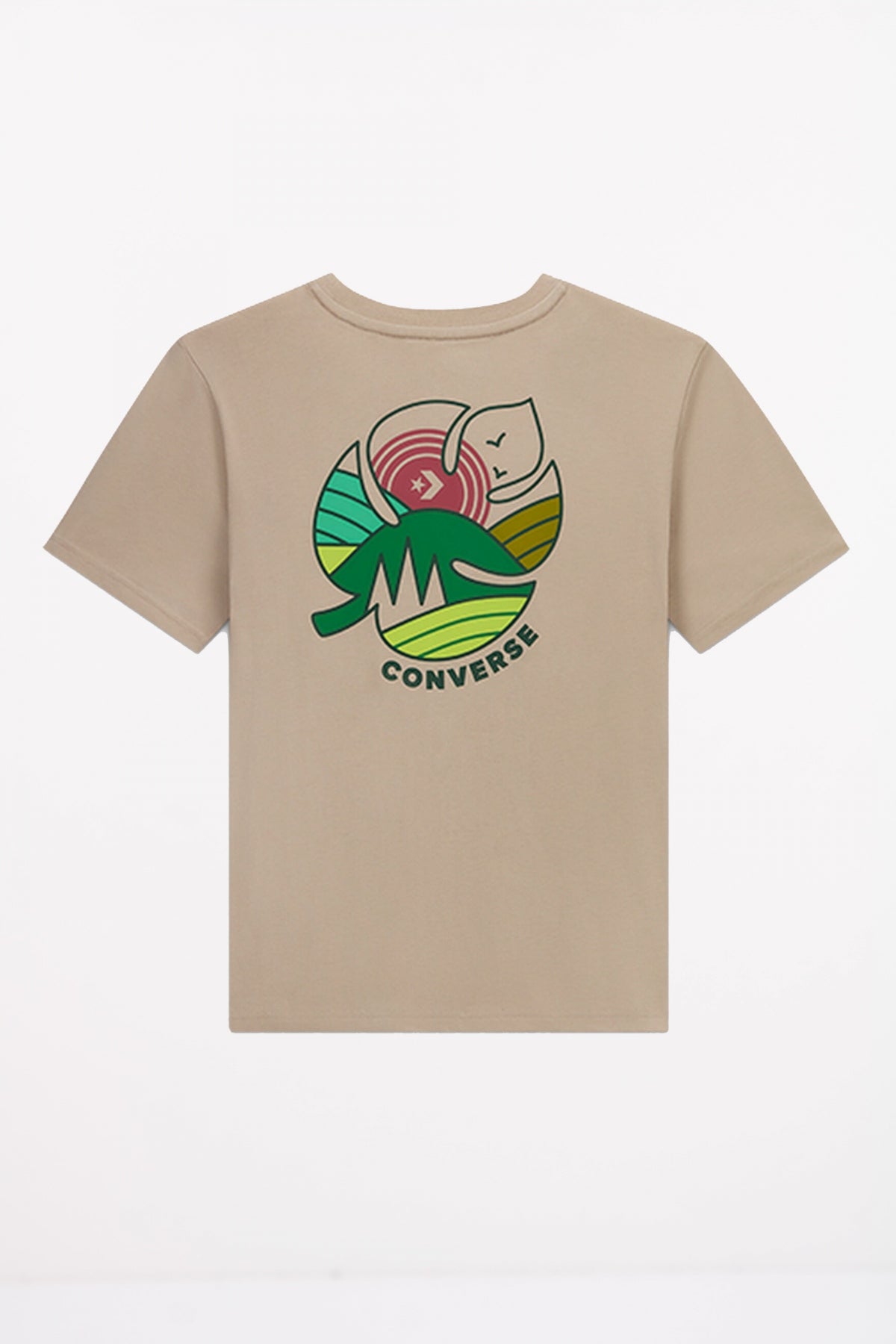 CONVERSE LEAF T-SHIRT en color PAPYRUS  (2)
