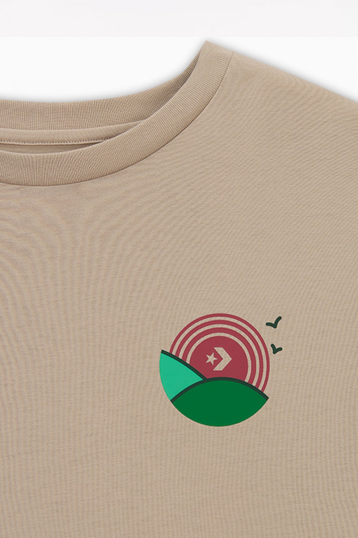 CONVERSE LEAF T-SHIRT en color PAPYRUS  (3)