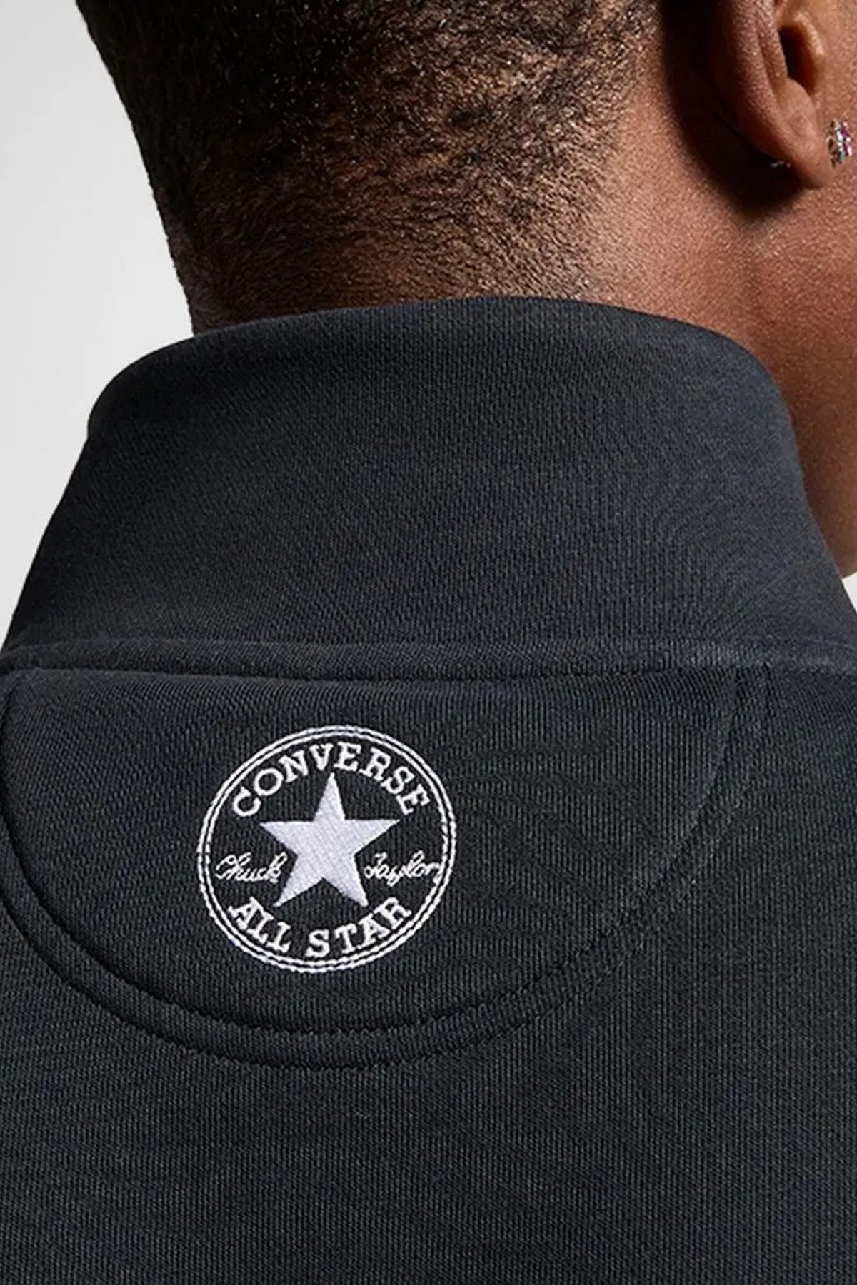 CONVERSE RETRO QUARTER ZIP en color BLACK  (3)