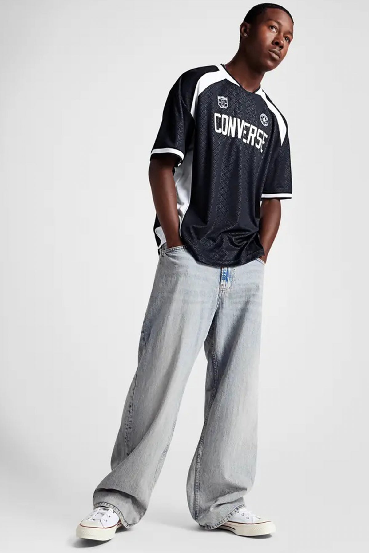 CONVERSE SOCCER JERSEY en color BLACK  (3)