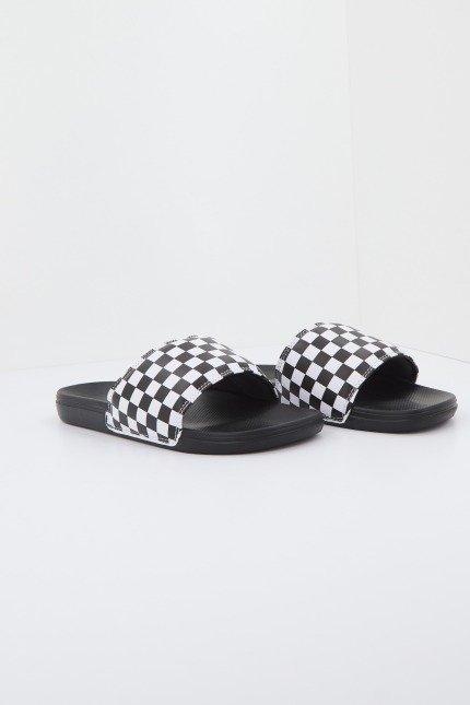 VANS LA COSTA SLIDE-ON en color WHTBLKCHCK  (1)