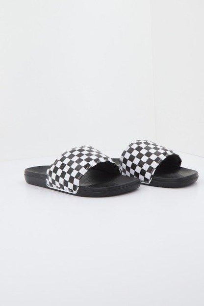 VANS LA COSTA SLIDE-ON en color WHTBLKCHCK  (1)
