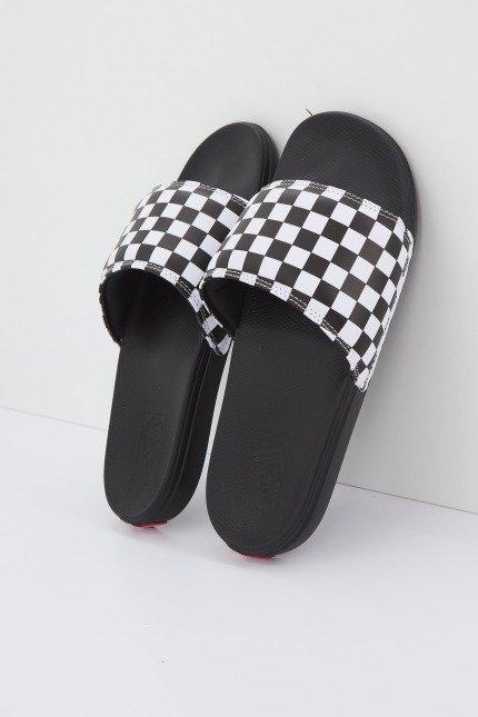 VANS LA COSTA SLIDE-ON en color WHTBLKCHCK  (3)