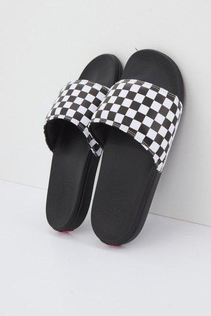 VANS LA COSTA SLIDE-ON en color WHTBLKCHCK  (3)