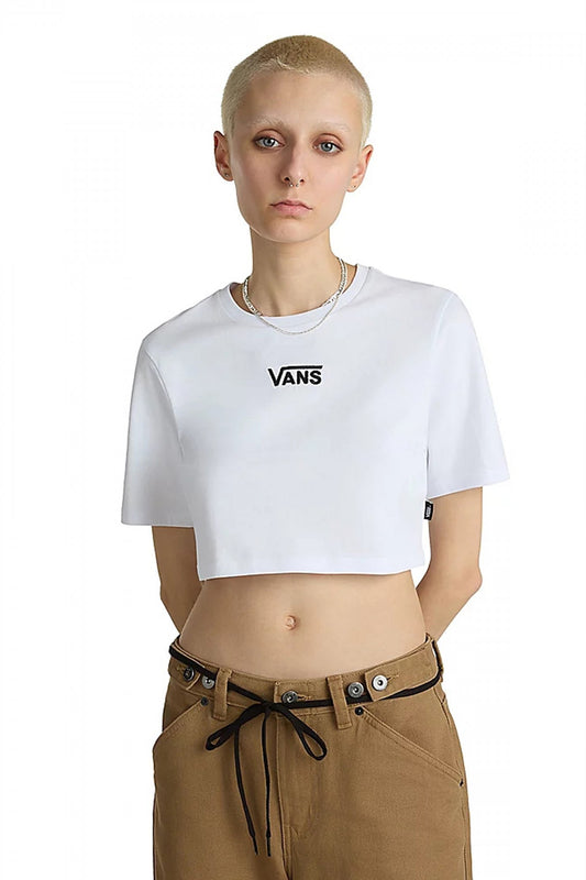 VANS FLYING V CREW CROP I en color WHITE  (1)