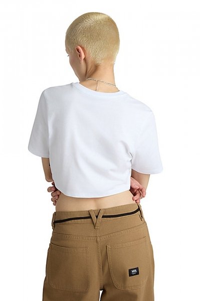 VANS FLYING V CREW CROP I en color WHITE  (3)