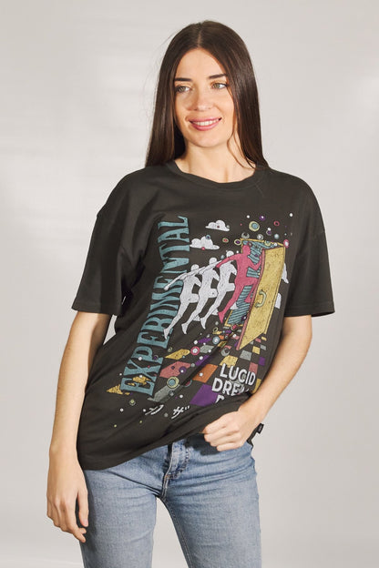 VANS VIVID DREAMS OVERSIZ en color BLACK  (1)