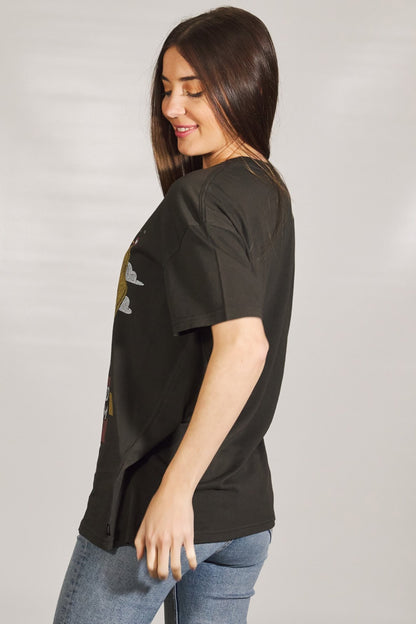 VANS VIVID DREAMS OVERSIZ en color BLACK  (3)