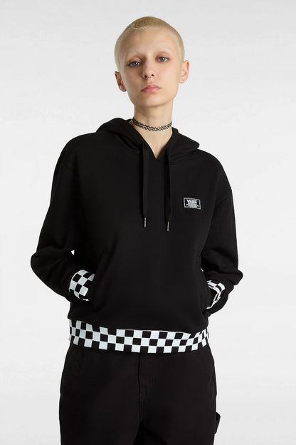 VANS BOOM BOOM CHECK CROP en color BLACK  (1)