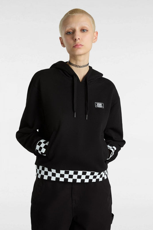 VANS BOOM BOOM CHECK CROP en color BLACK  (1)