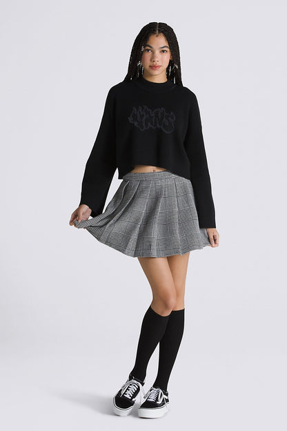 VANS NINA PLAID PLEATED S en color BLACK  (4)