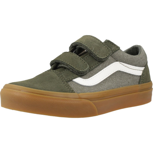 VANS OLD SKOOL V DENM en color GREEN  (1)