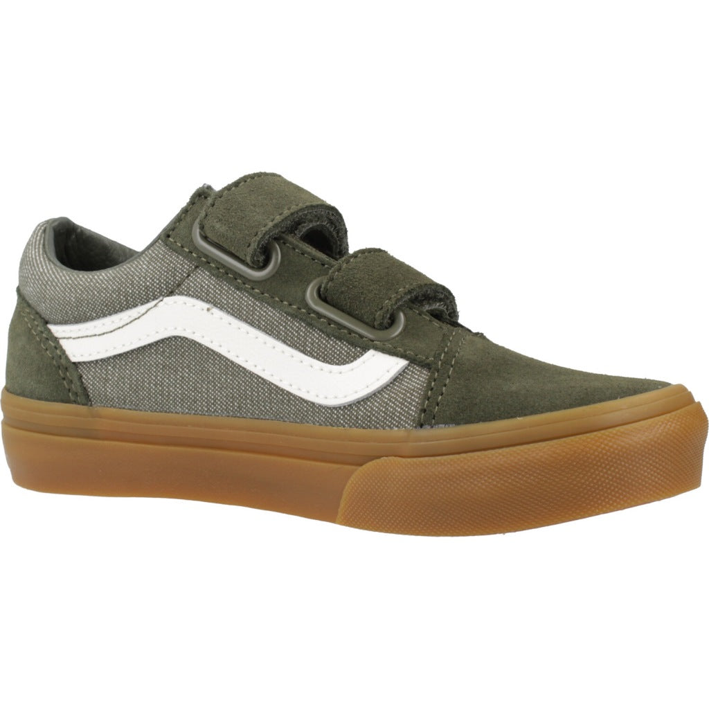 VANS OLD SKOOL V DENM en color GREEN  (5)