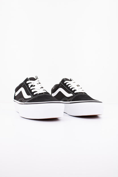 VANS OLD SKOOL PLATFORM en color BLACKWHITE  (2)