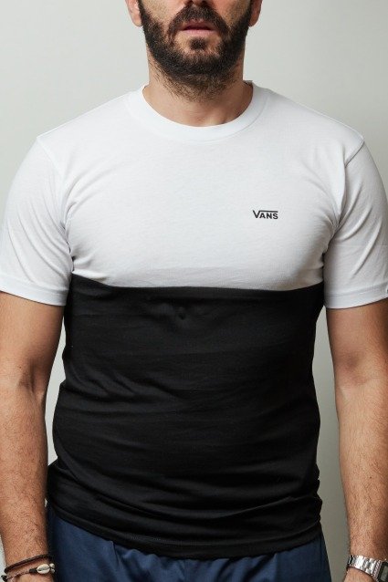 VANS COLORBLOCK TEE en color BLKWHITE  (1)