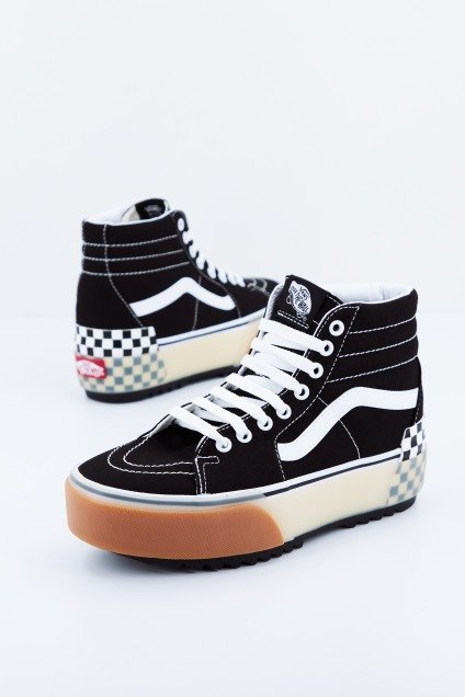VANS UA SK-HI STACKED en color BLACK  (1)