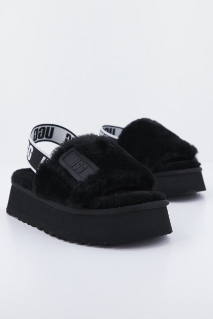 UGG W DISCO SLIDE en color BLACK  (2)