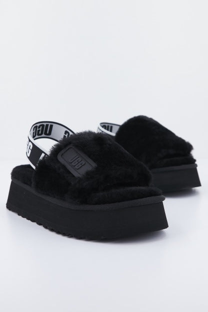 UGG W DISCO SLIDE en color BLACK  (2)